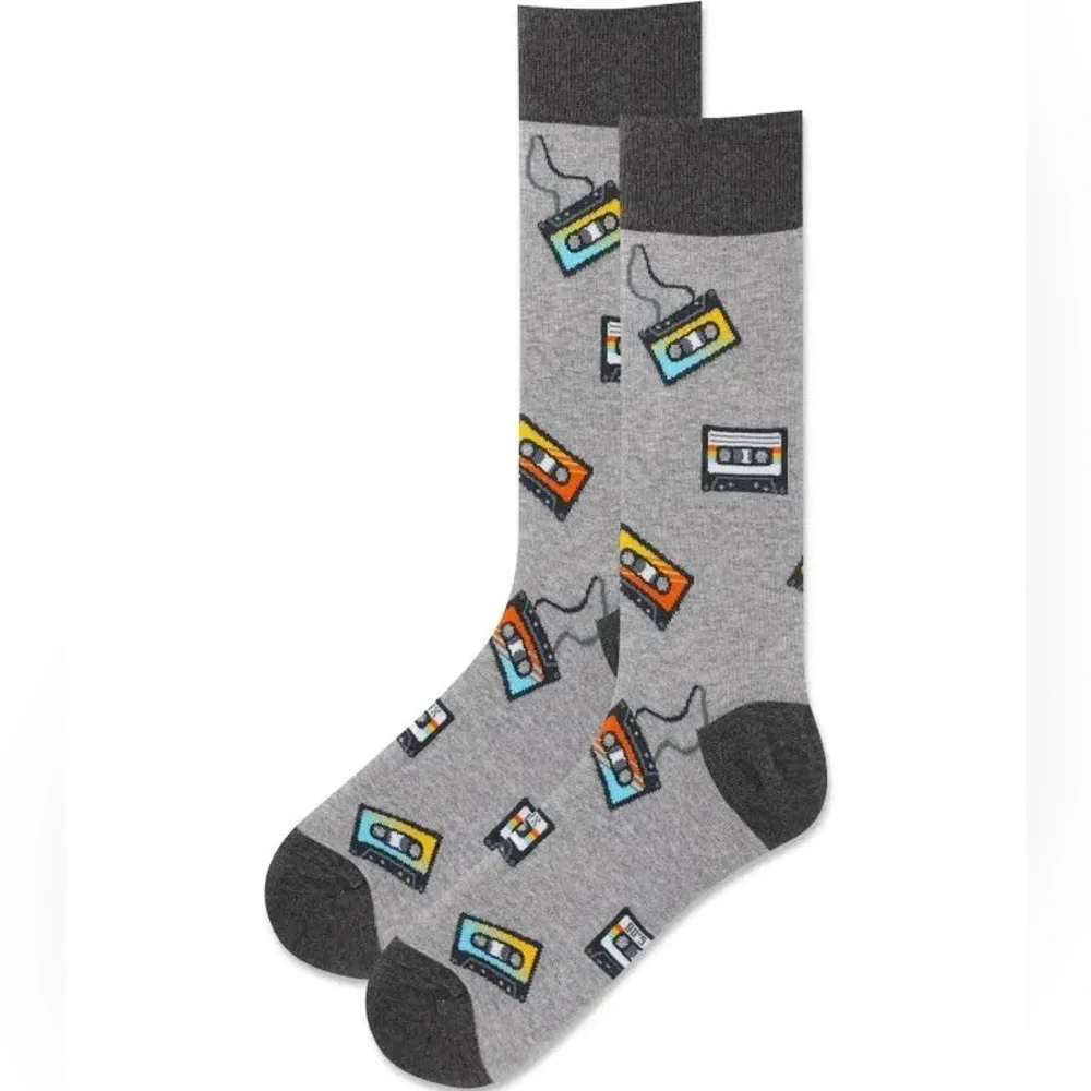 HotSox Men’s Cassette Tape Socks
